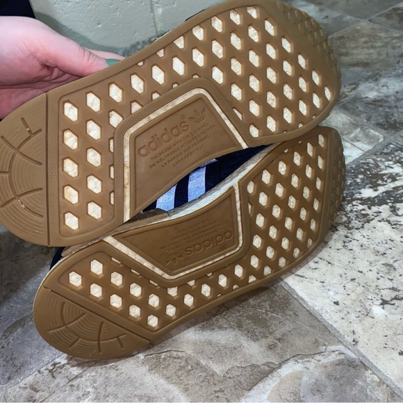 adidas Navy and Tan NMD Sneakers - Picture 14 of 15